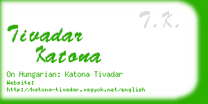 tivadar katona business card